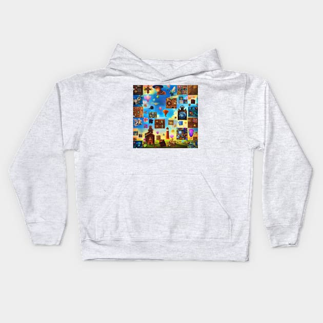 Patchwork | Art | Coolest | Fun Kids Hoodie by Publicus Apparel